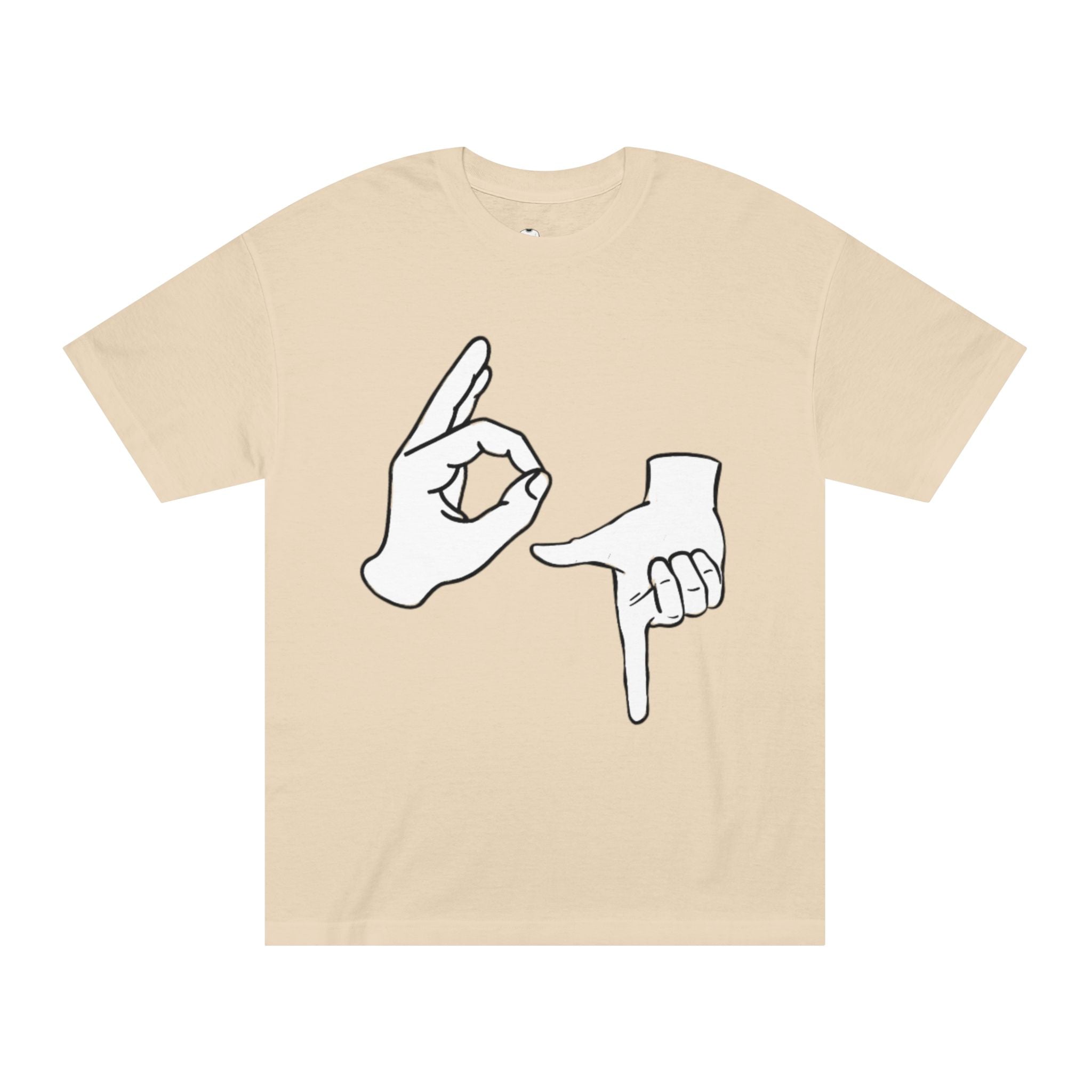 67 Adult T-Shirt — Hand Symbol