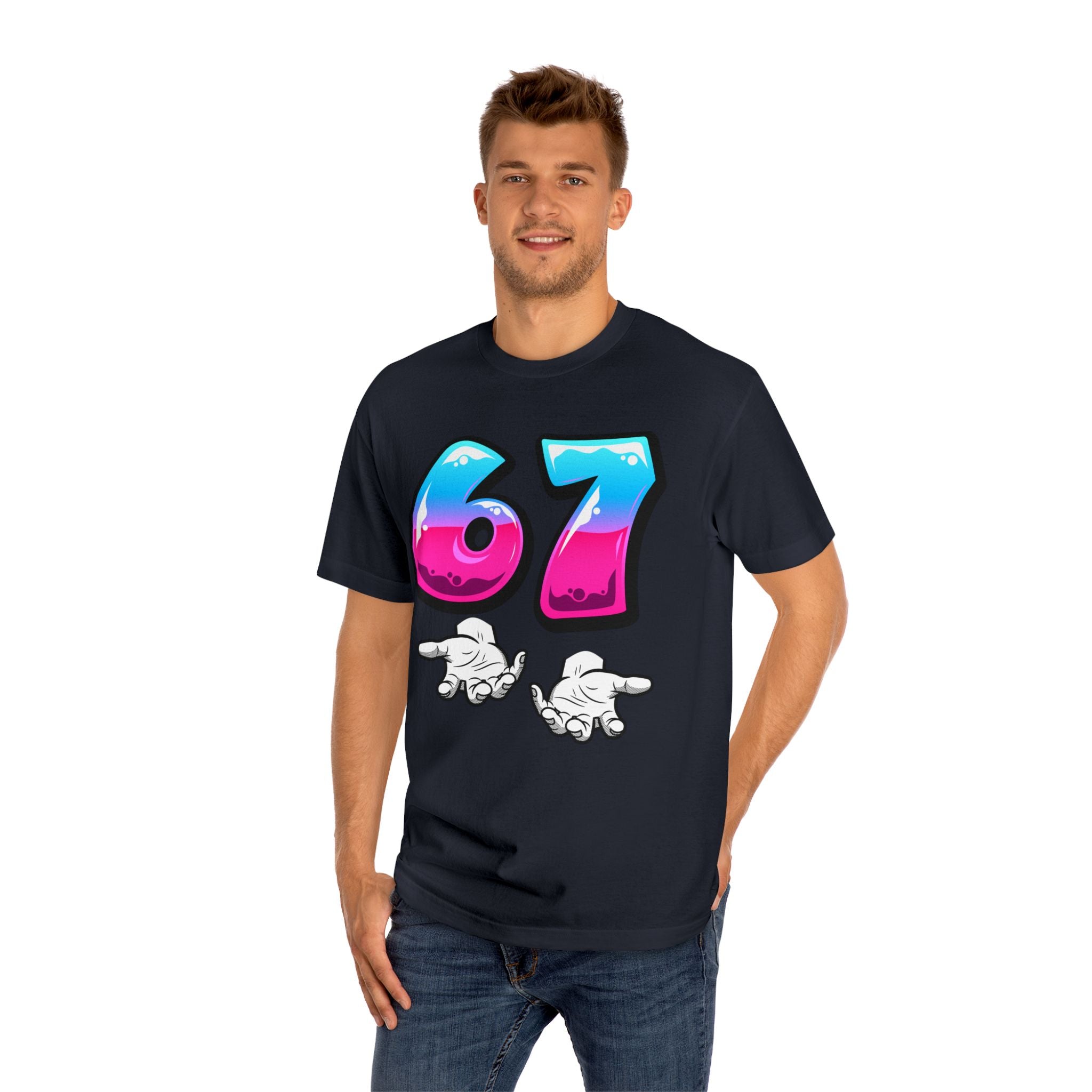 67 Adult T-Shirt — Cotton Candy
