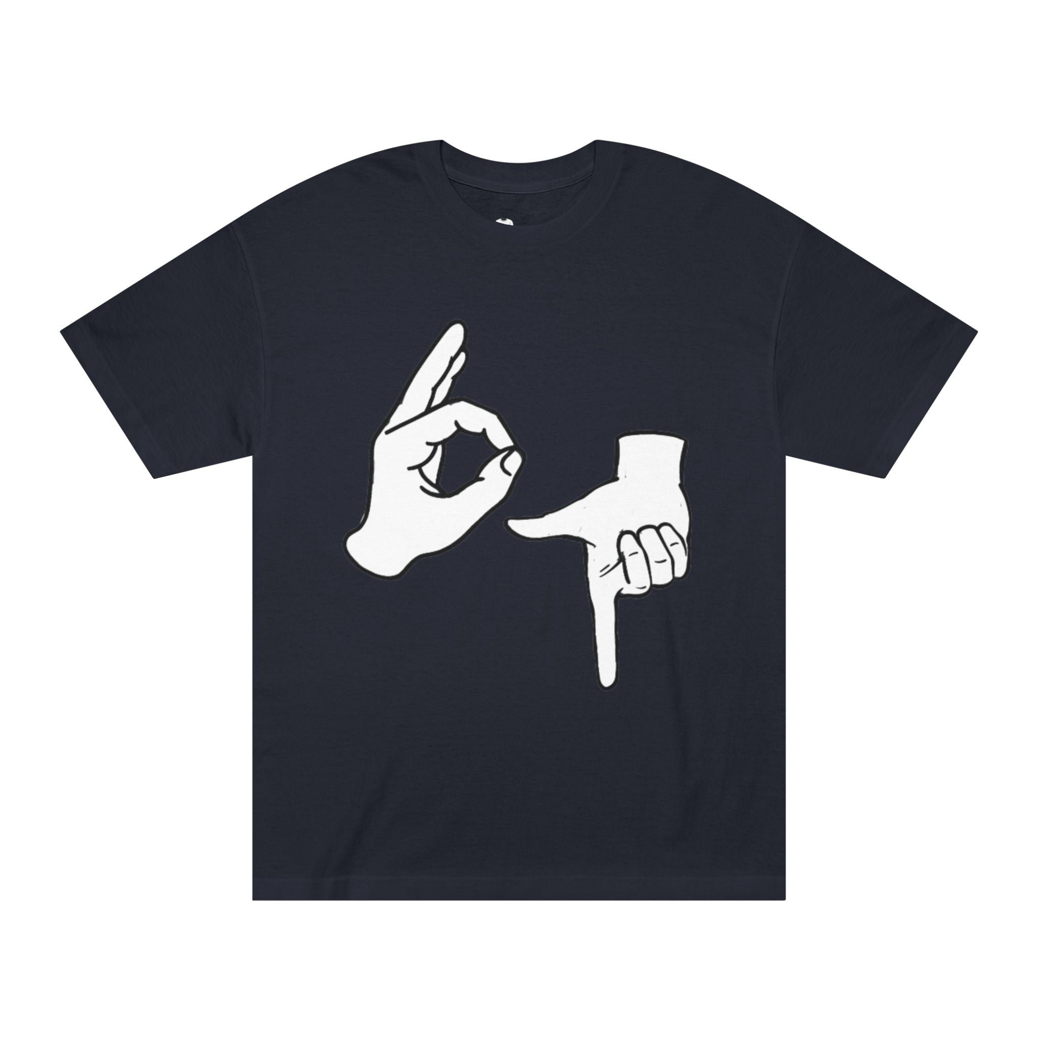 67 Adult T-Shirt — Hand Symbol