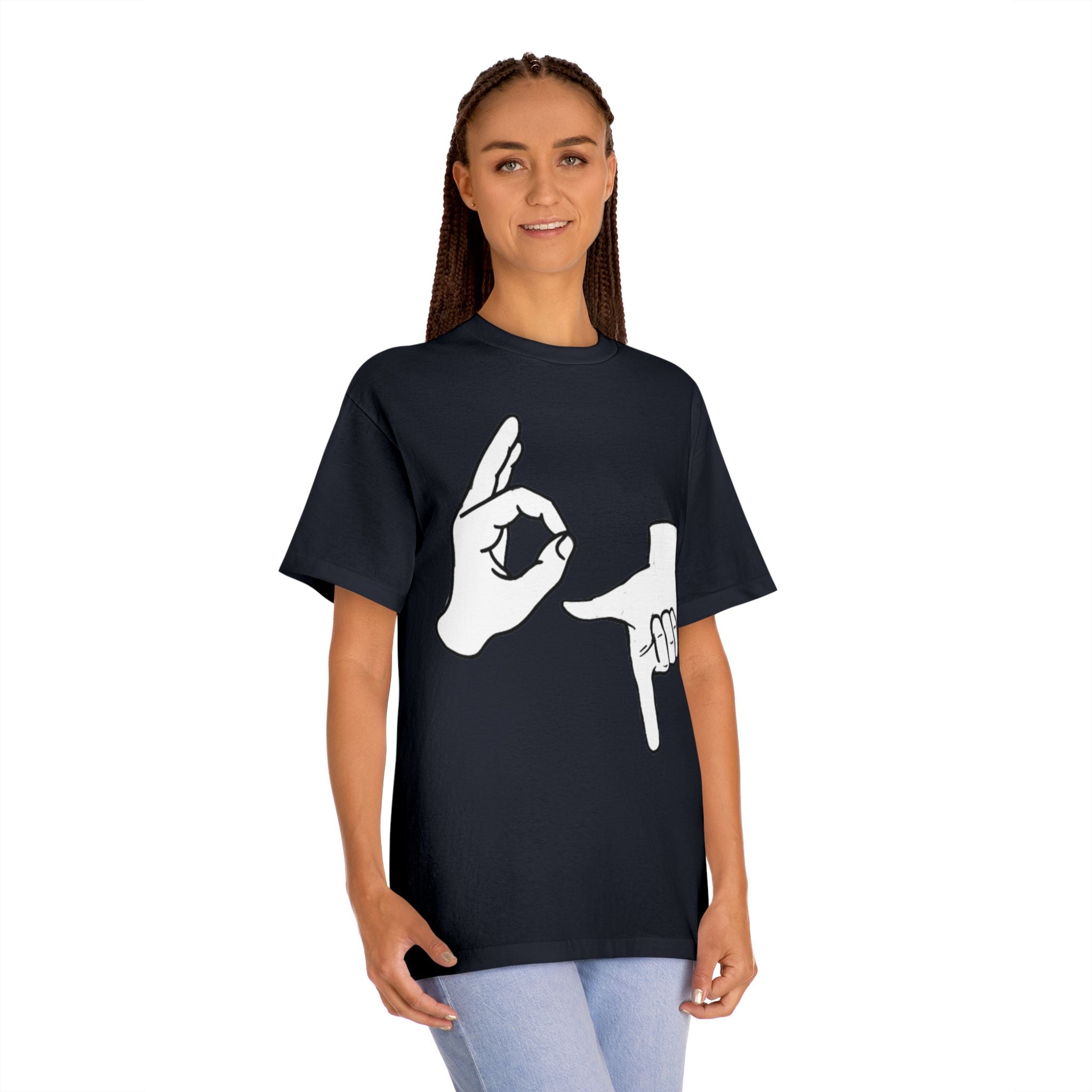 67 Adult T-Shirt — Hand Symbol
